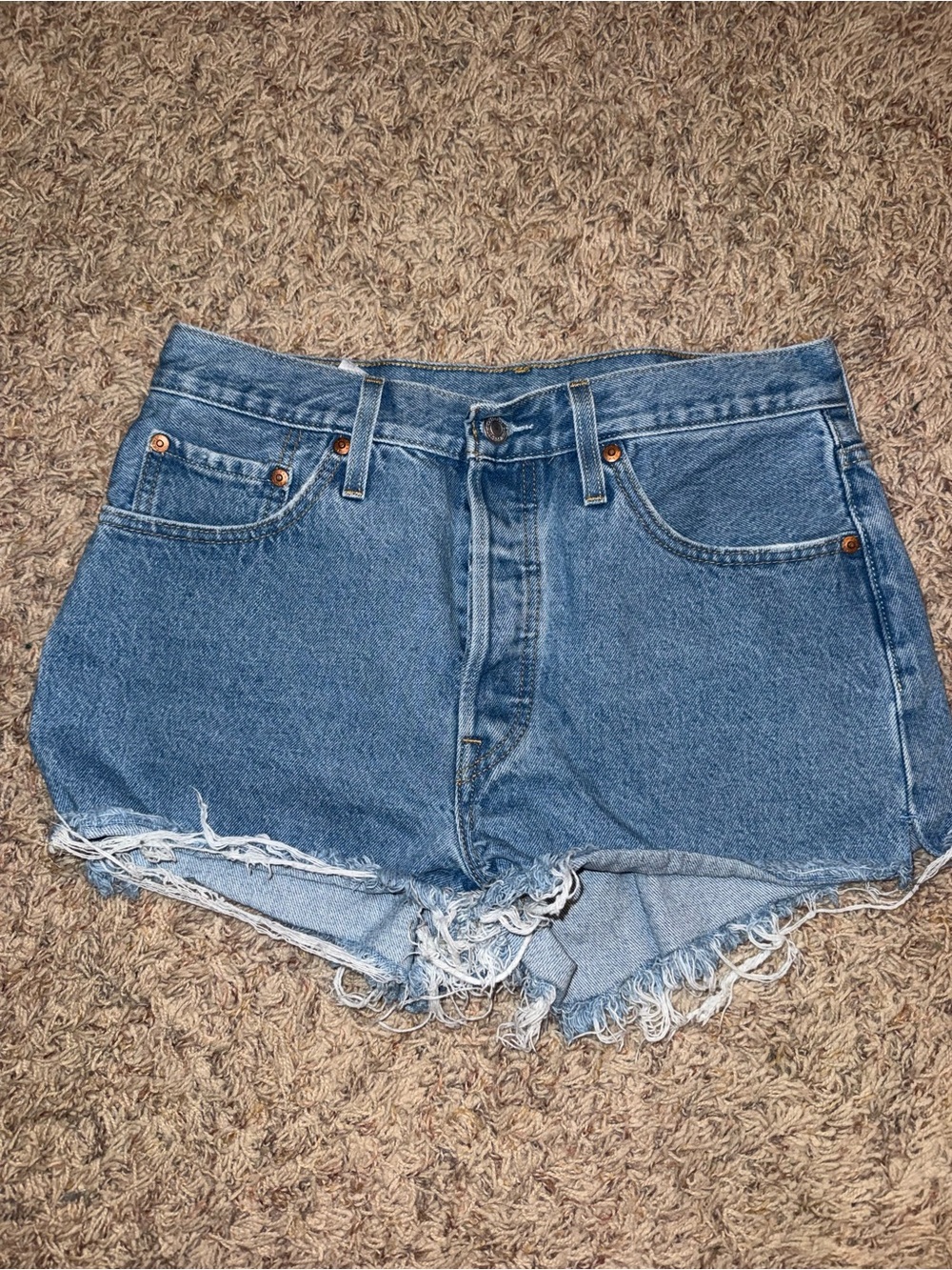 Levi 501 high rise shorts